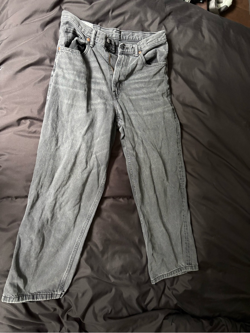 H&M Men's Gray Relaxed Jeans